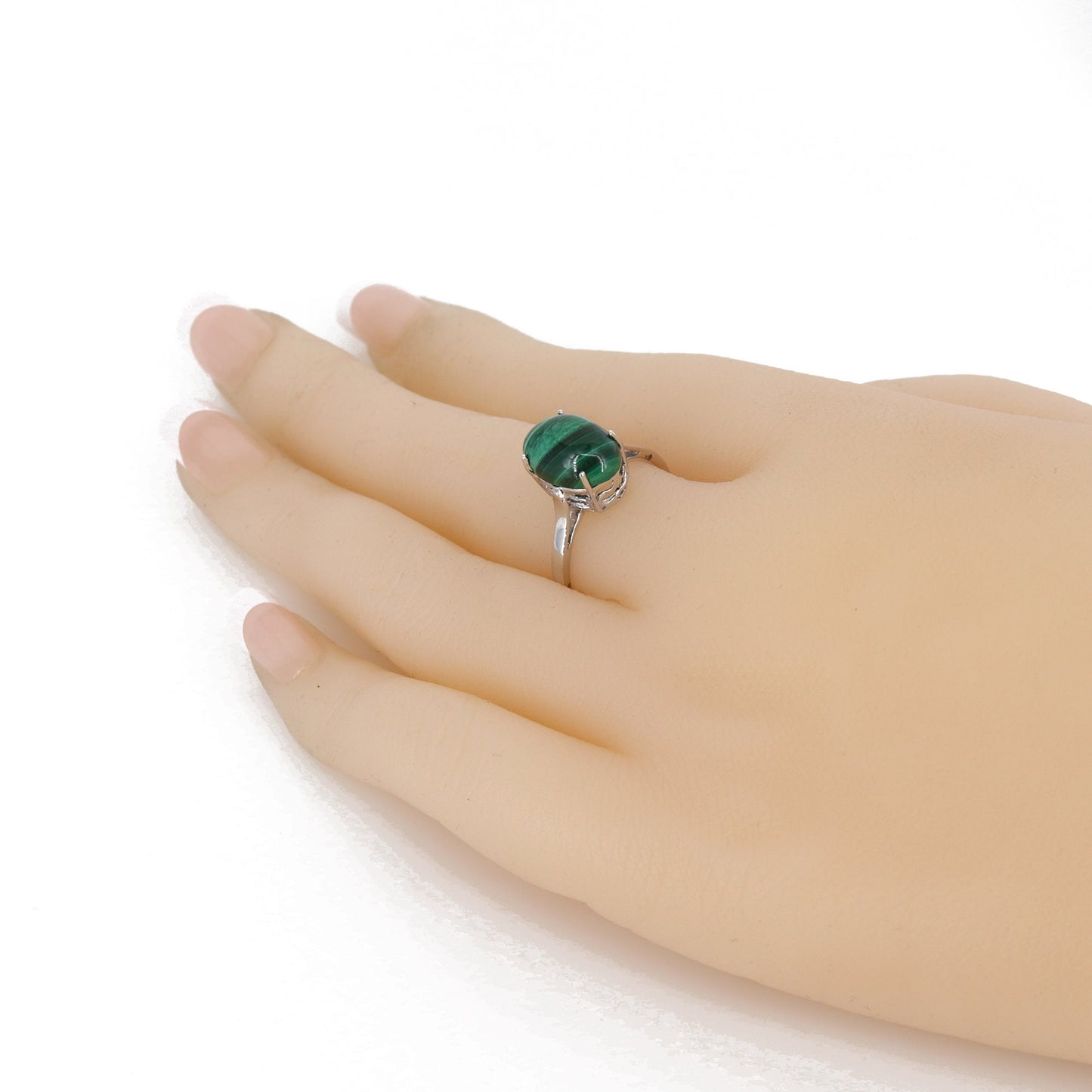 Malachite Studded Ring 14K Gold