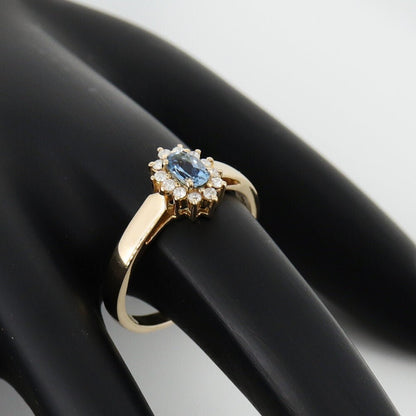 Yellow Aquamarine & Ring 14K Gold