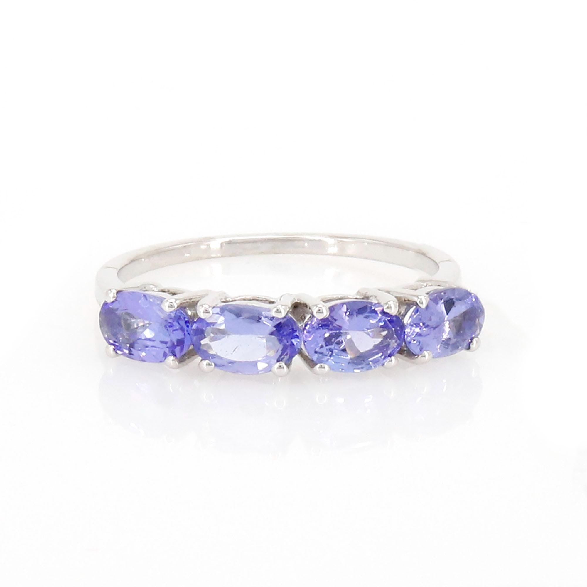 White Tanzanite Ring 14K Gold