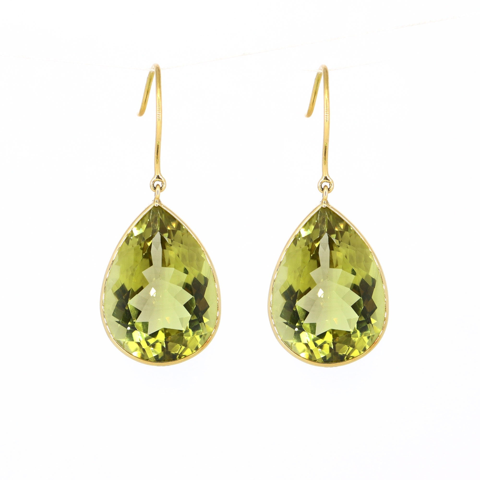 Lemon Topaz Statement Earring 18K Gold