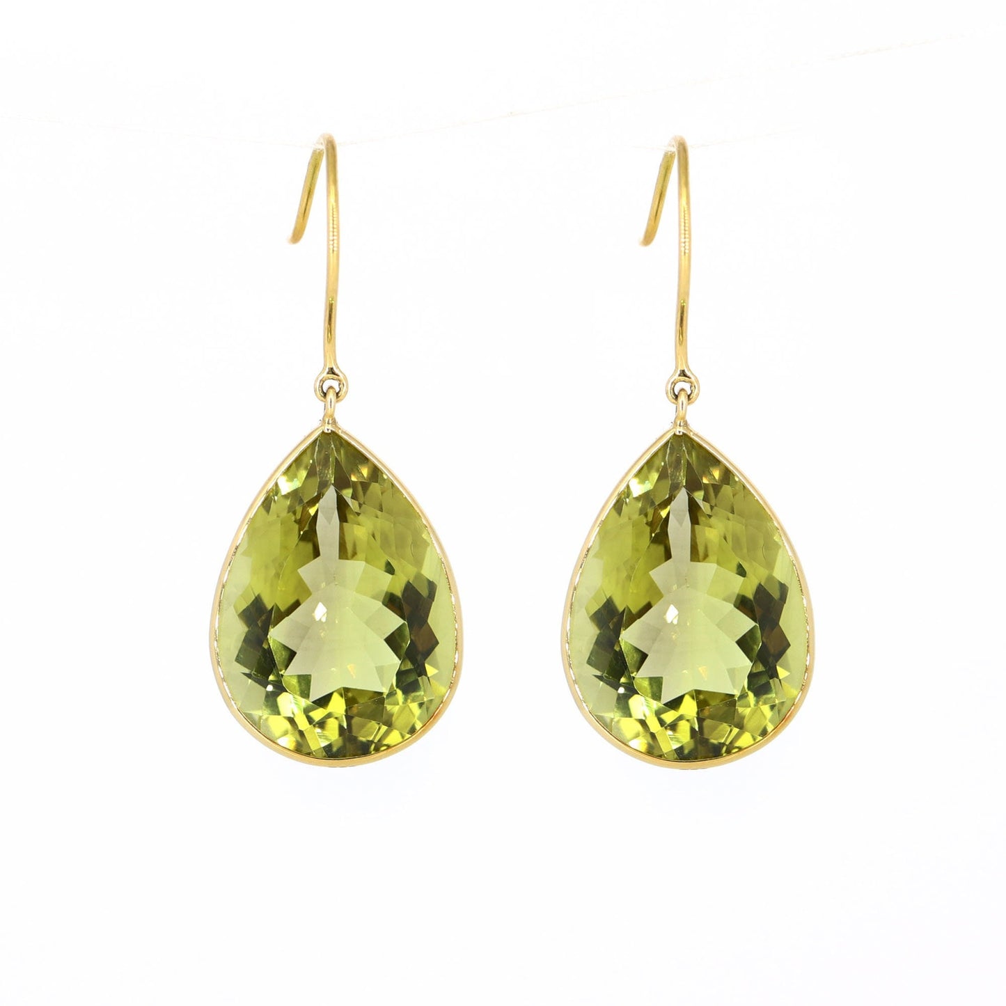 Lemon Topaz Statement Earring 18K Gold