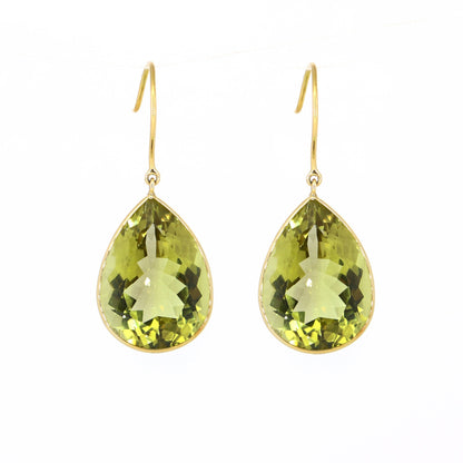 Lemon Topaz Statement Earring 18K Gold