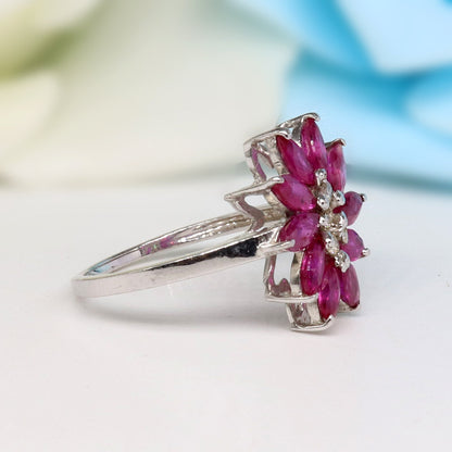 Ruby Ring Silver