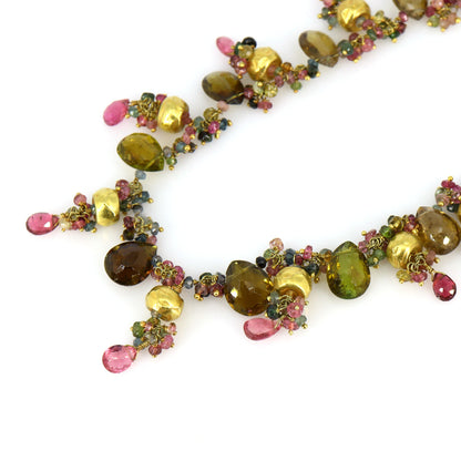 Designer Yellow Necklace 18K Gold