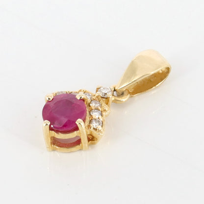 Minimalist Jewelry Ruby & Jewellery Ruby Pendant 18K Gold