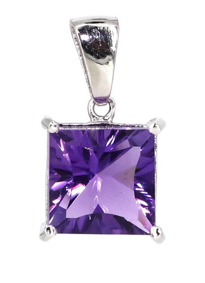 Amethyst White Pendent White Pendant 18K Gold