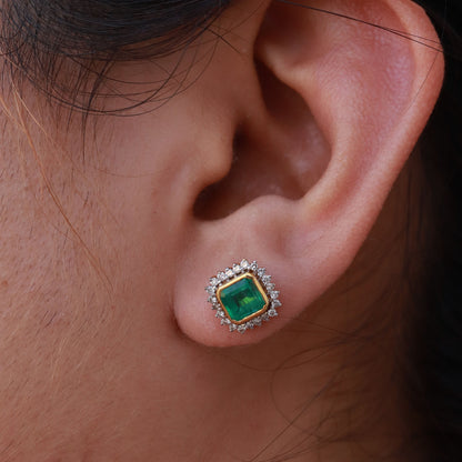 Cluster Earring 18K Gold