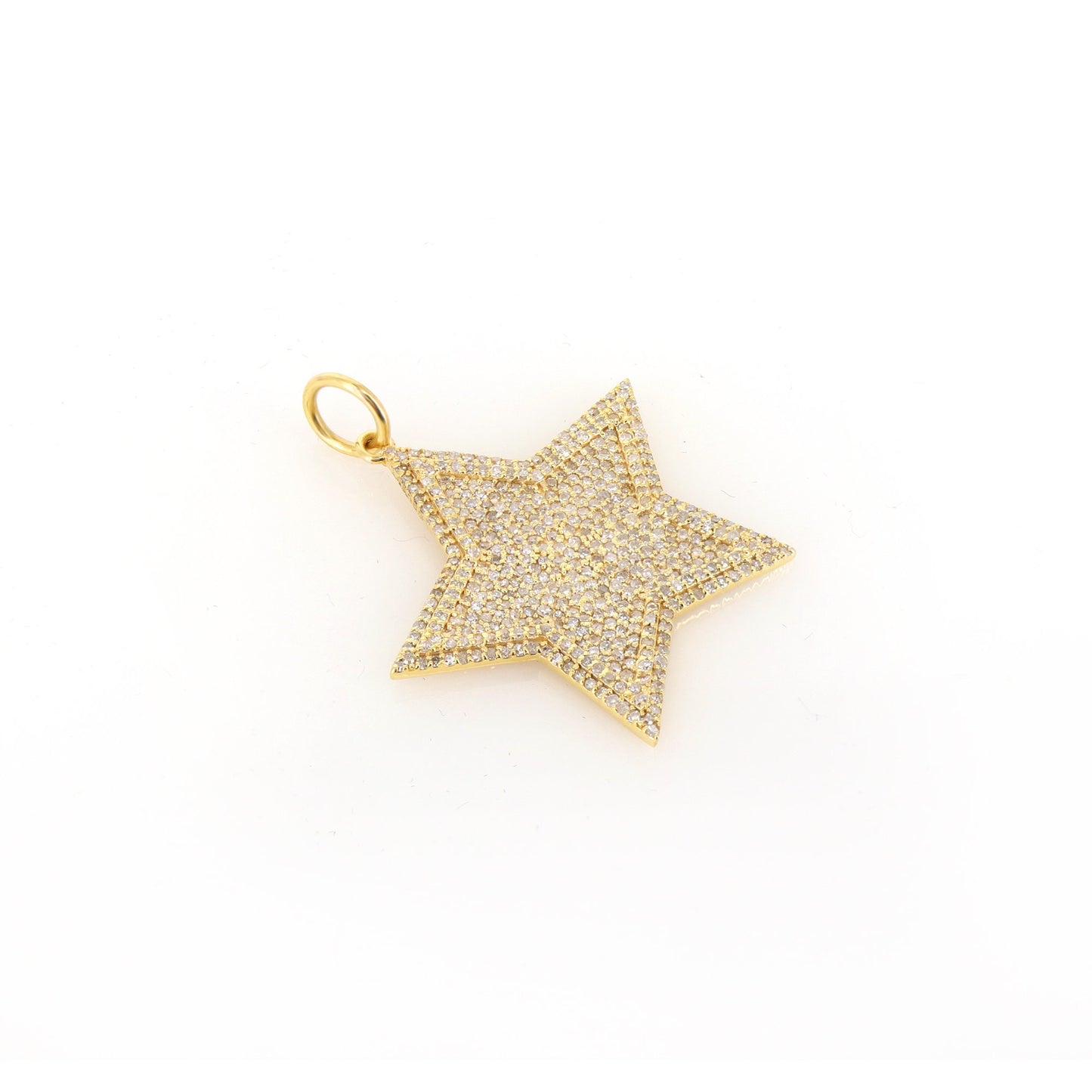 Star Shape Charm Pendant 14K Gold