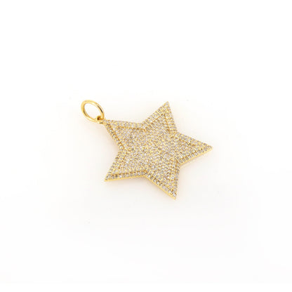 Star Shape Charm Pendant 14K Gold