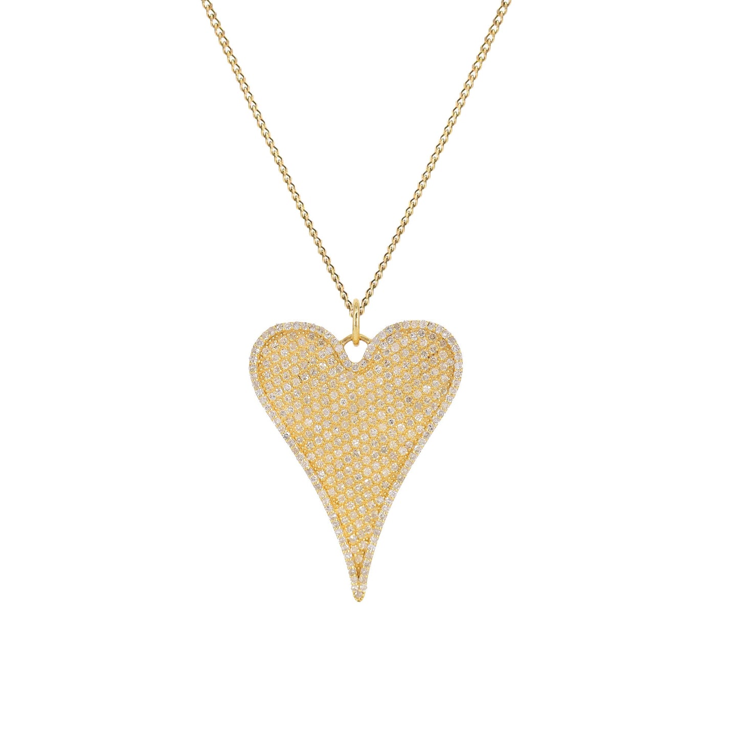 Heart Charm Pendant 14K Gold
