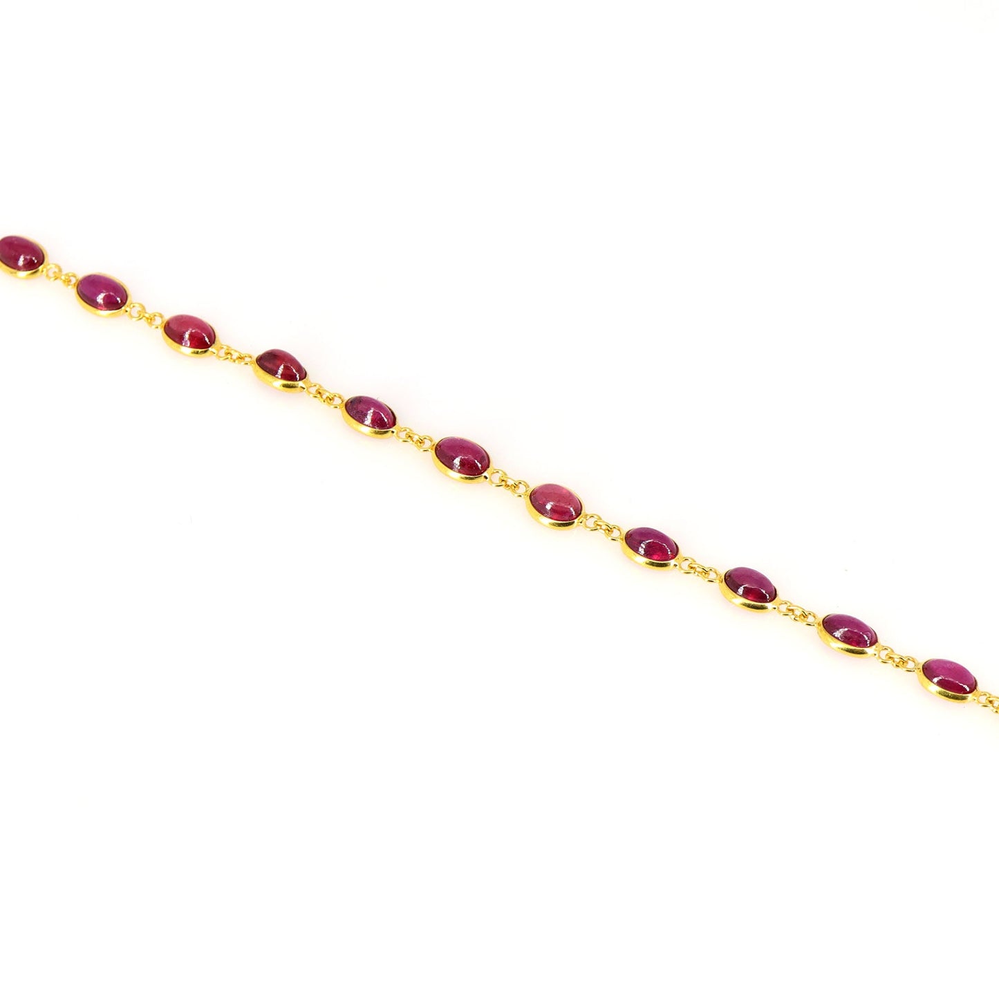 Yellow Ruby Bracelet 18K Gold