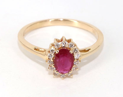 Ruby Ring 14K Gold