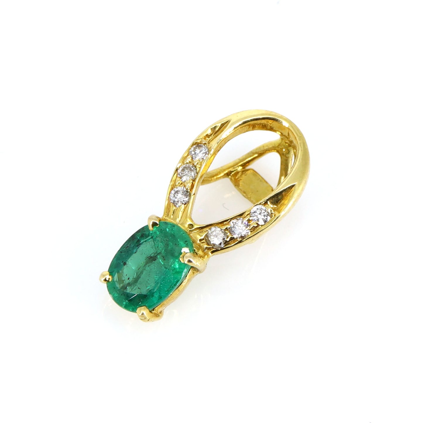 Emerald Pendant 18K Gold