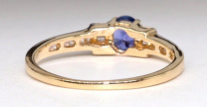 Beautiful Blue Sapphire Ring 14K Gold