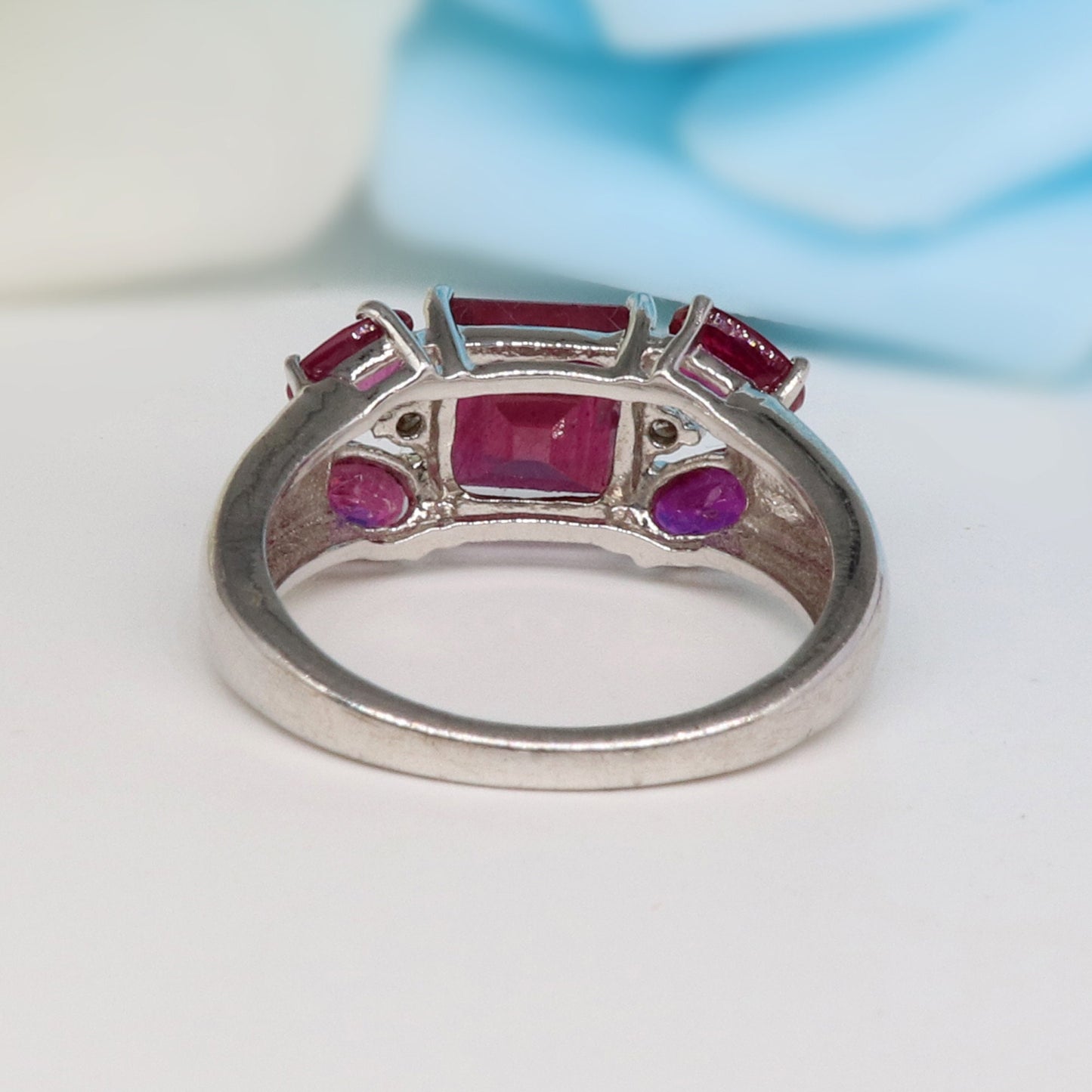 Handmade Ruby & Ring Silver