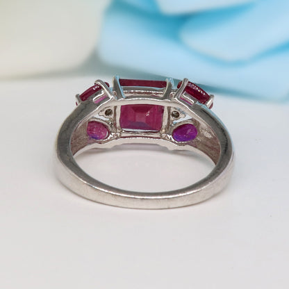 Handmade Ruby & Ring Silver