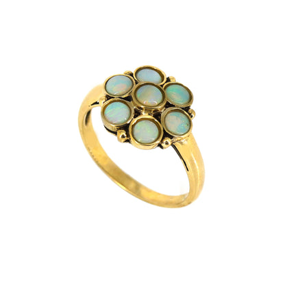 Vintage Style Opal Ring Gold
