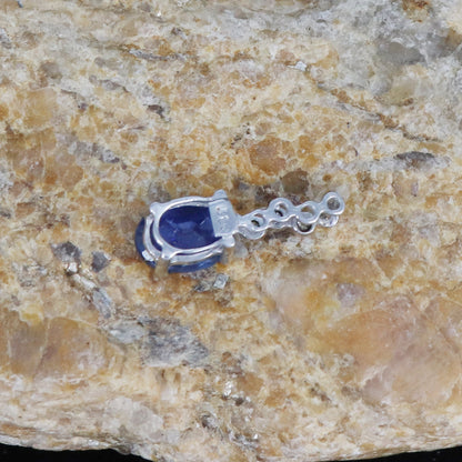 Blue Sapphire Necklace 14K Gold