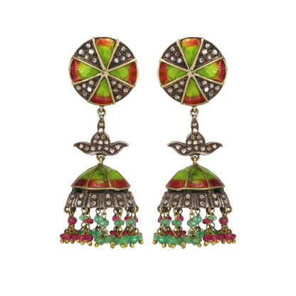 Enamel Earring