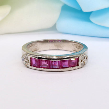Ruby Ring Silver