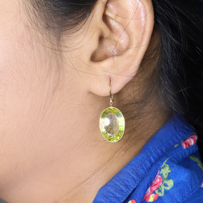 Lemon Topaz Earring 18K Gold