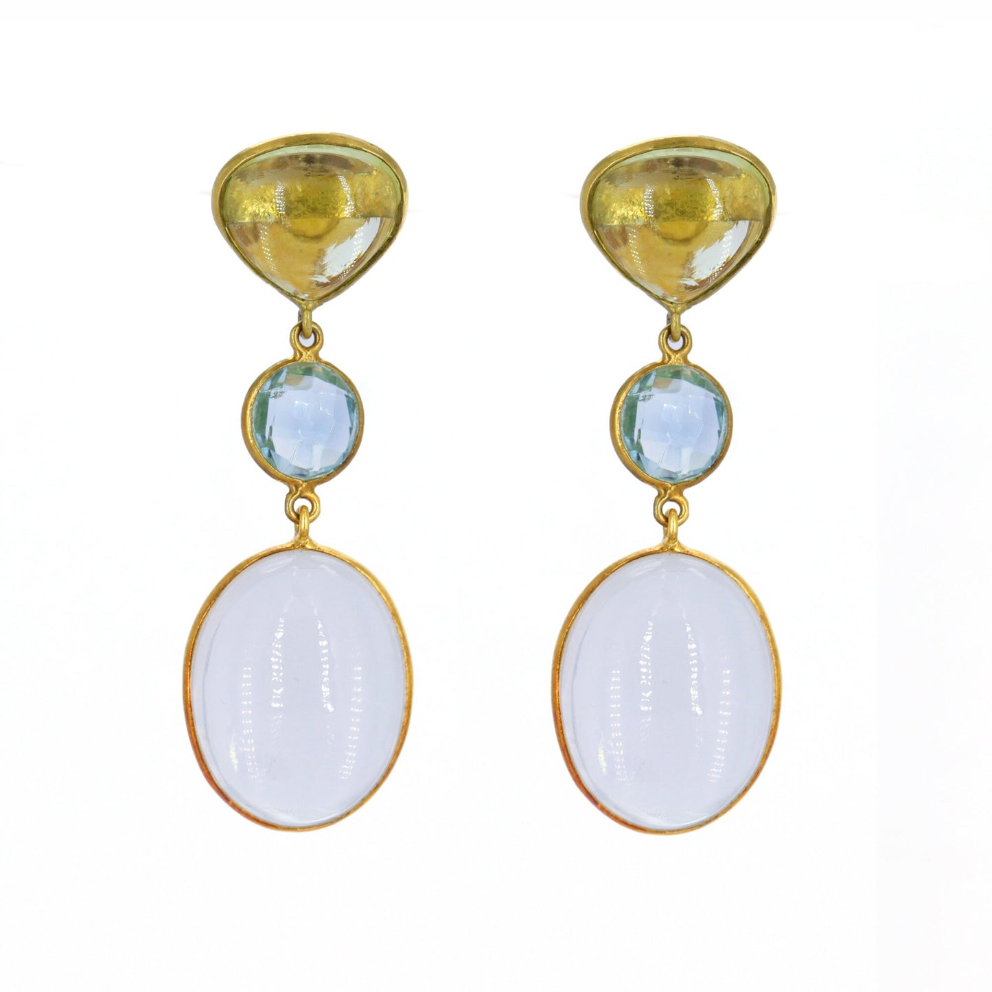 Multi Gemstone Earring 18K Gold