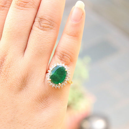 Emerald Ring 14K Gold
