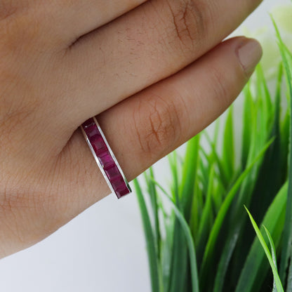 Ruby Ring Silver