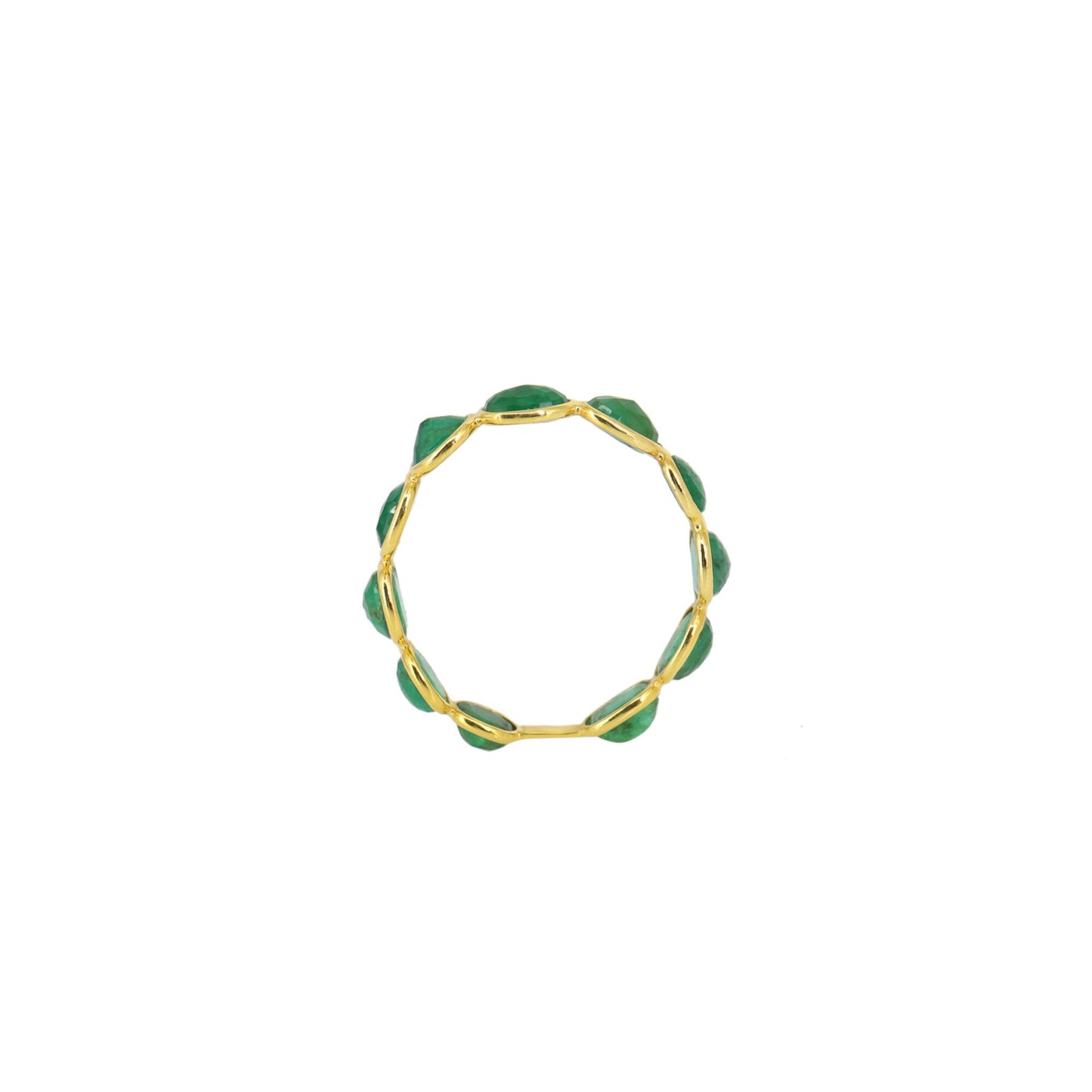 Yellow Emerald Ring 18K Gold
