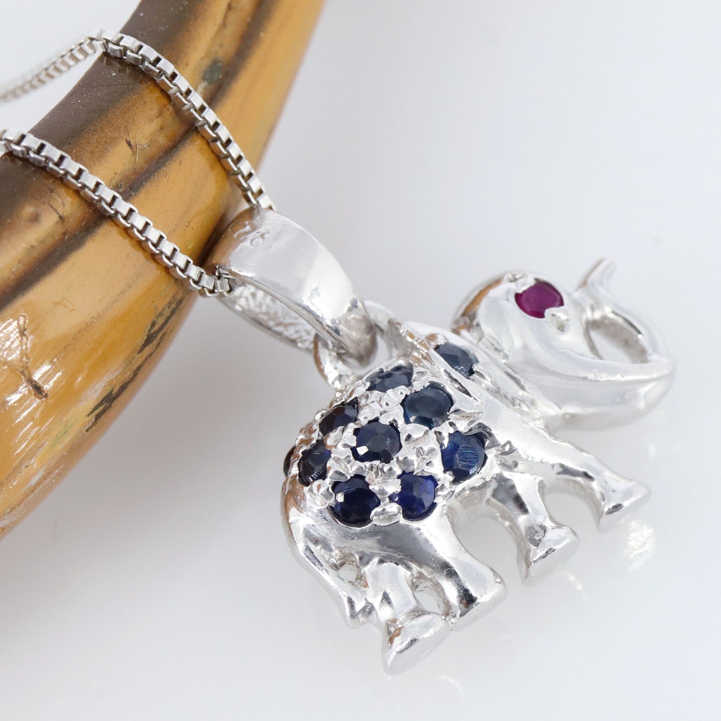 925 Elephant Pendant Silver