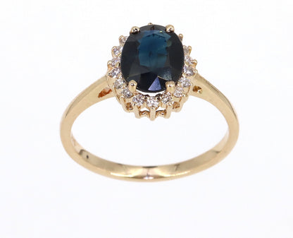 Sapphire Beautiful Ring 14K Gold