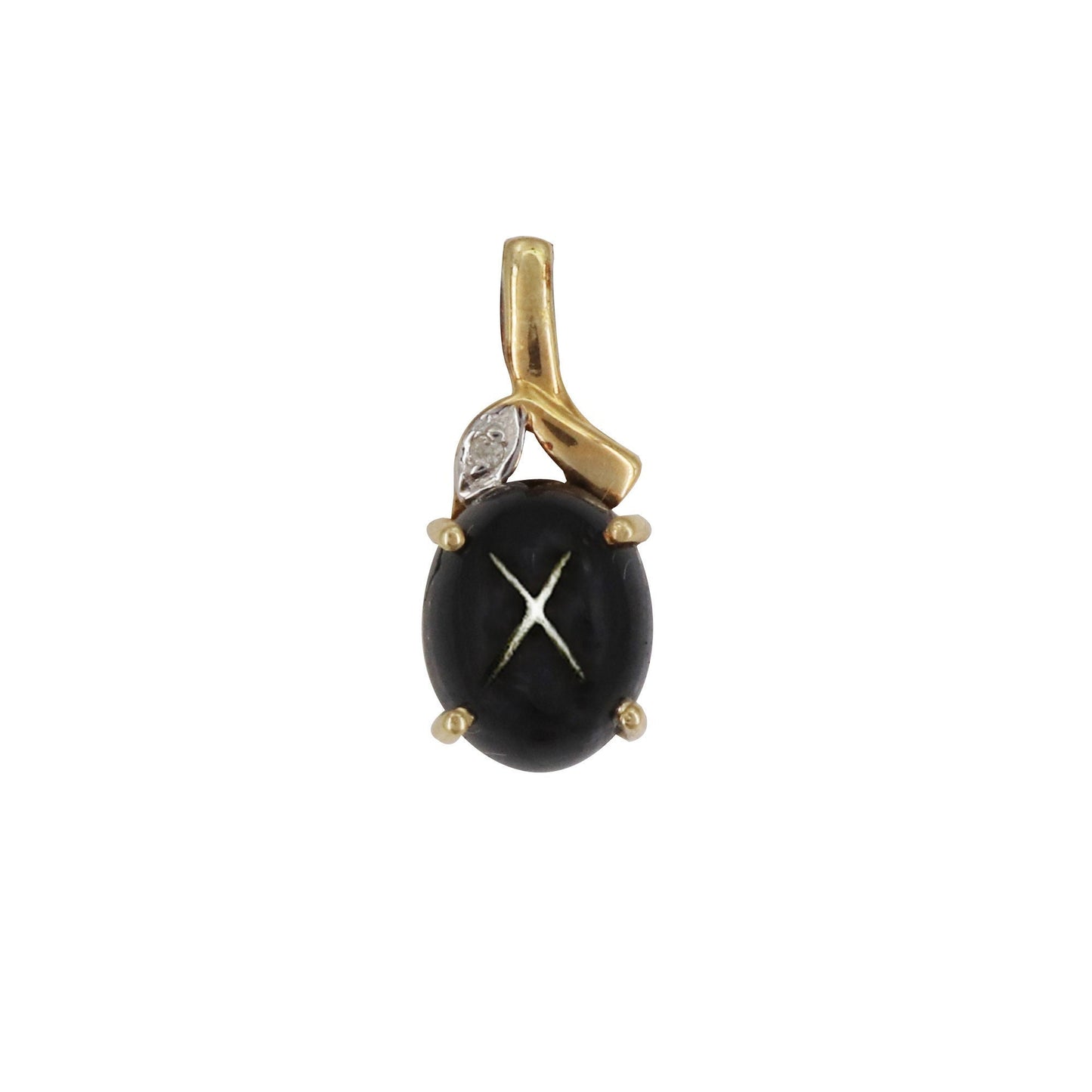 Black Star Pendant 14K Gold
