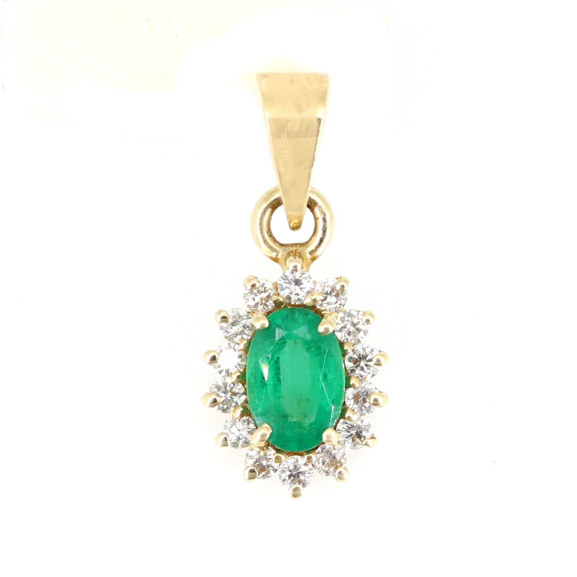 Emerald Pendant 14K Gold