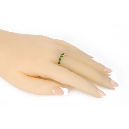 Chrome Tourmaline Ring 18K Gold