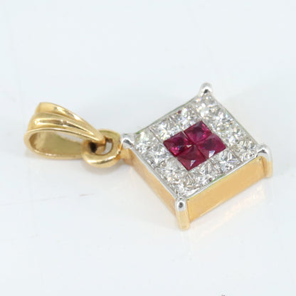 Ruby Pendant 18K Gold