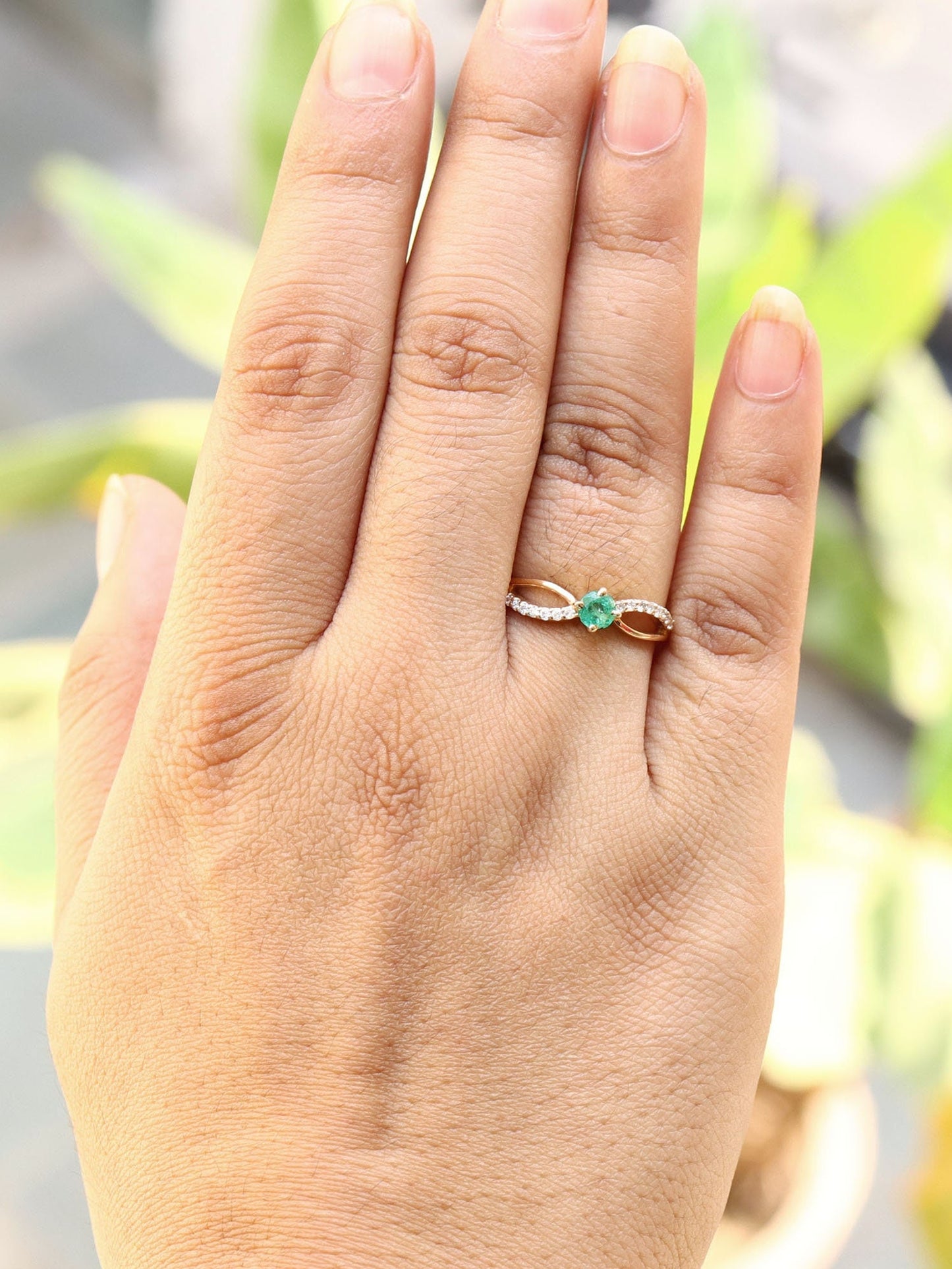 Emerald Ring 14K Gold