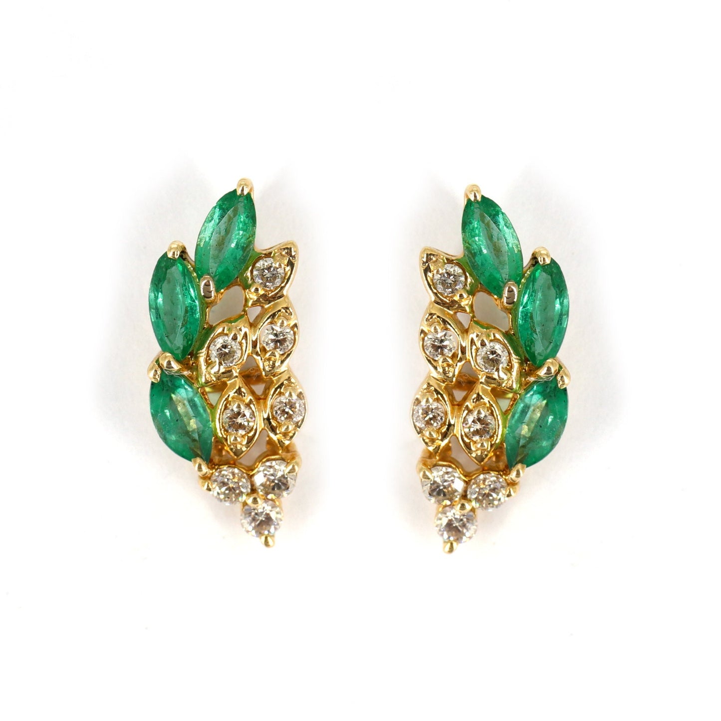 Unique Design Yellow Earring 14K Gold