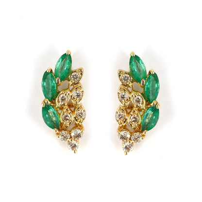 Unique Design Yellow Earring 14K Gold