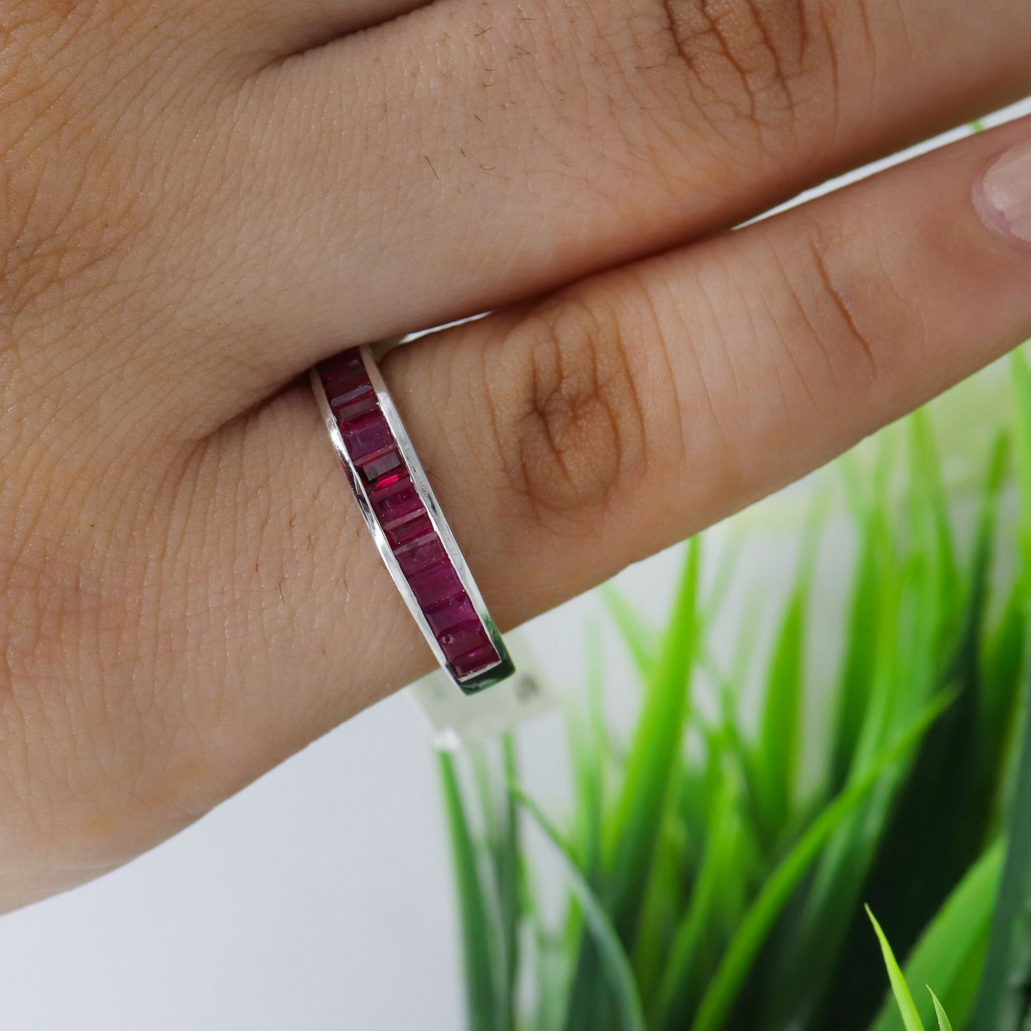 Ruby Ring Silver