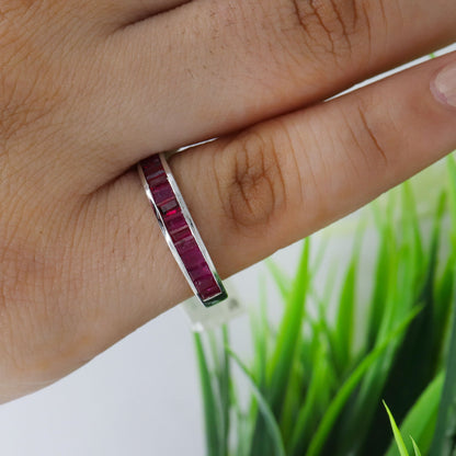 Ruby Ring Silver