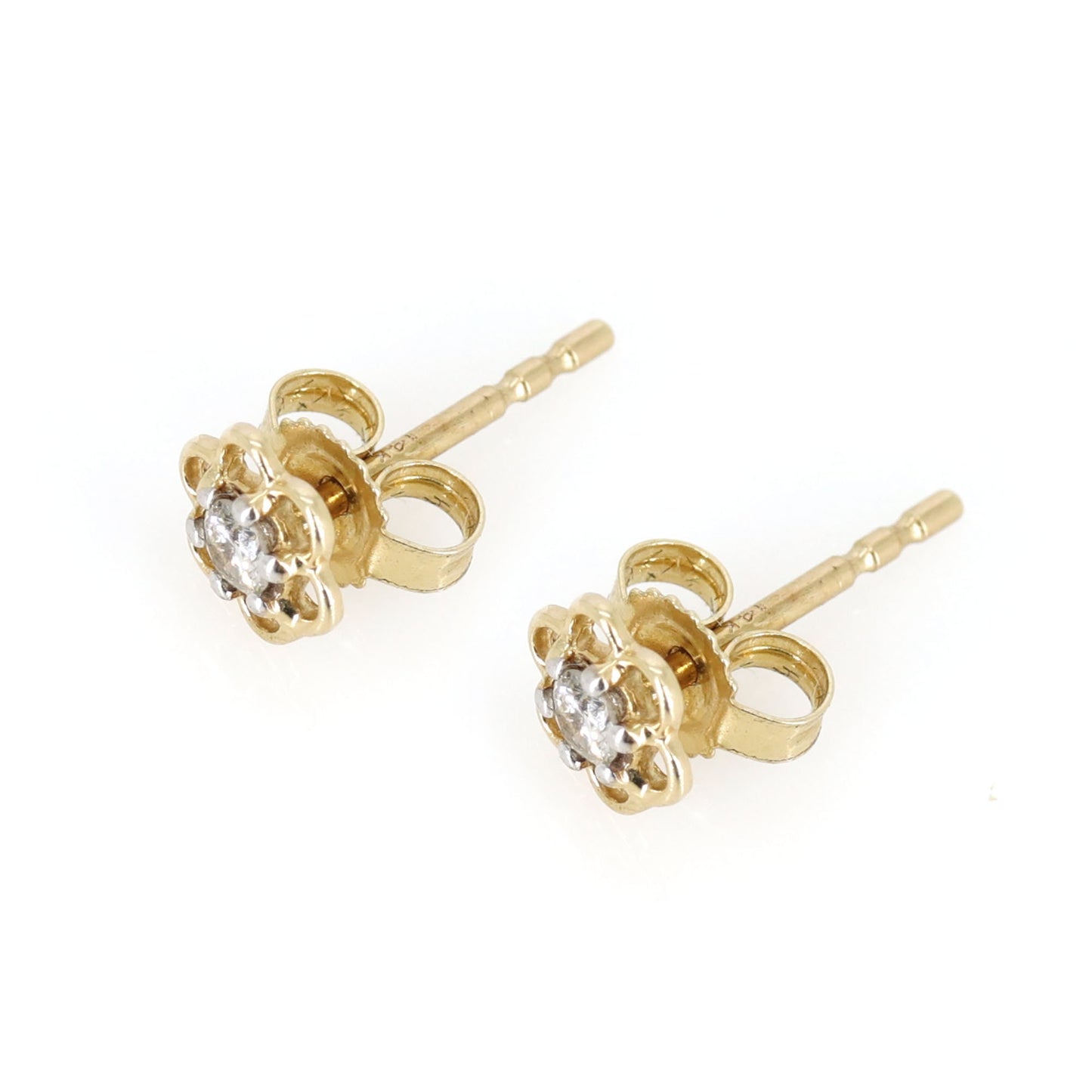 Filigree Design Earring 14K Gold