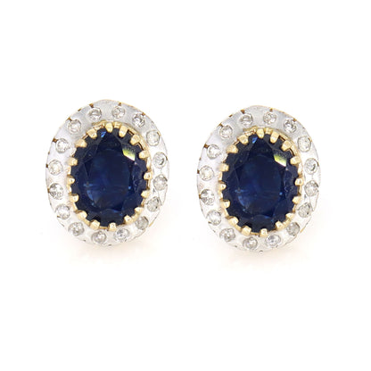 Blue Sapphire Earring Gold