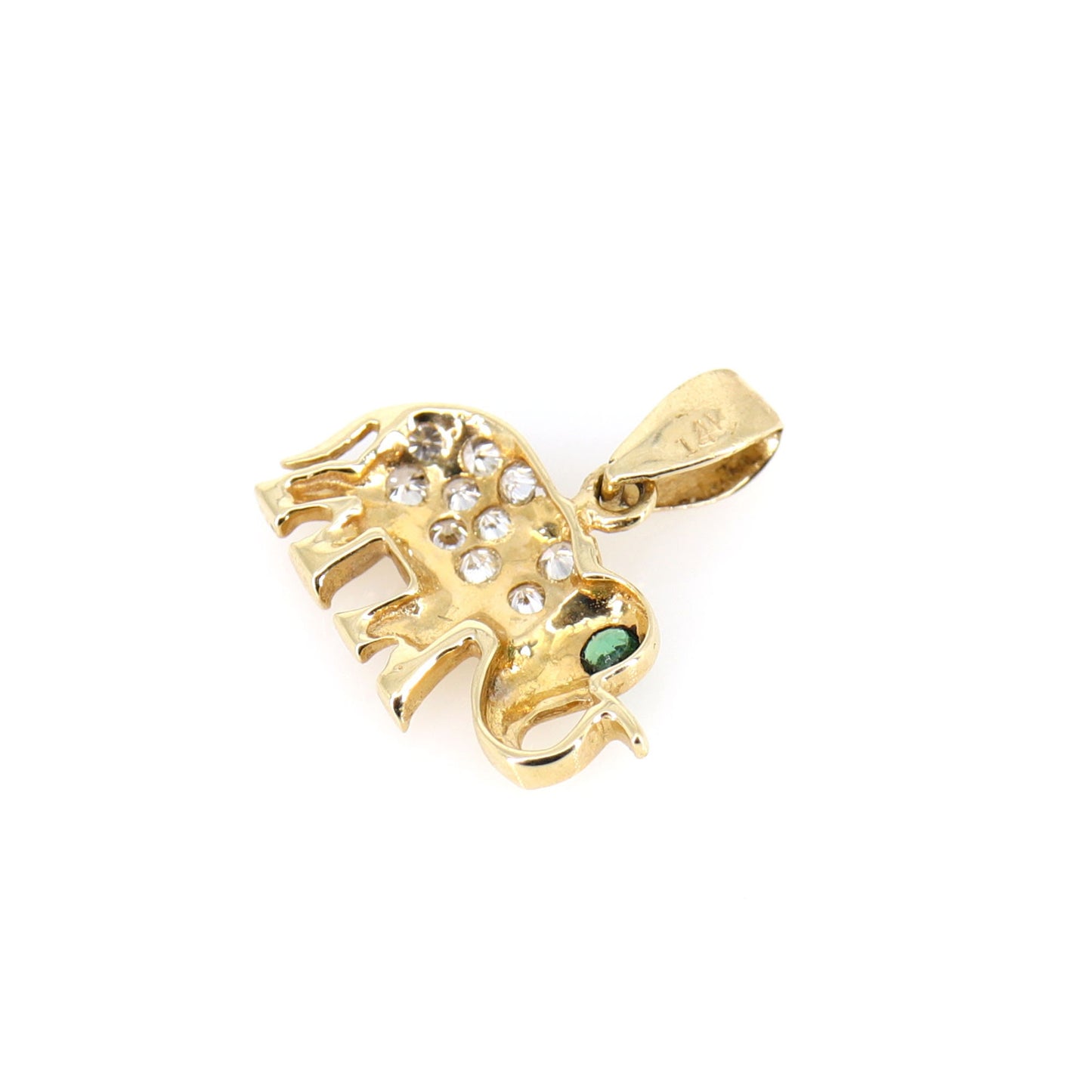 Elephant Pendant 14K Gold