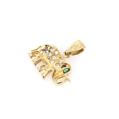 Elephant Pendant 14K Gold