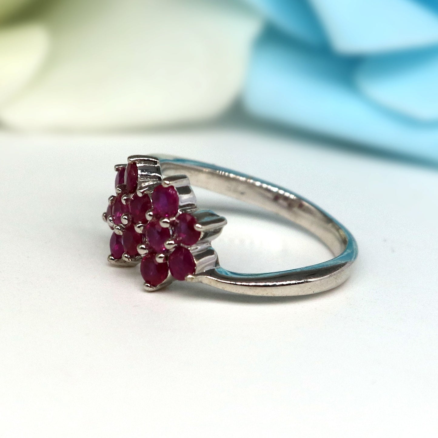 Ruby Ring Silver