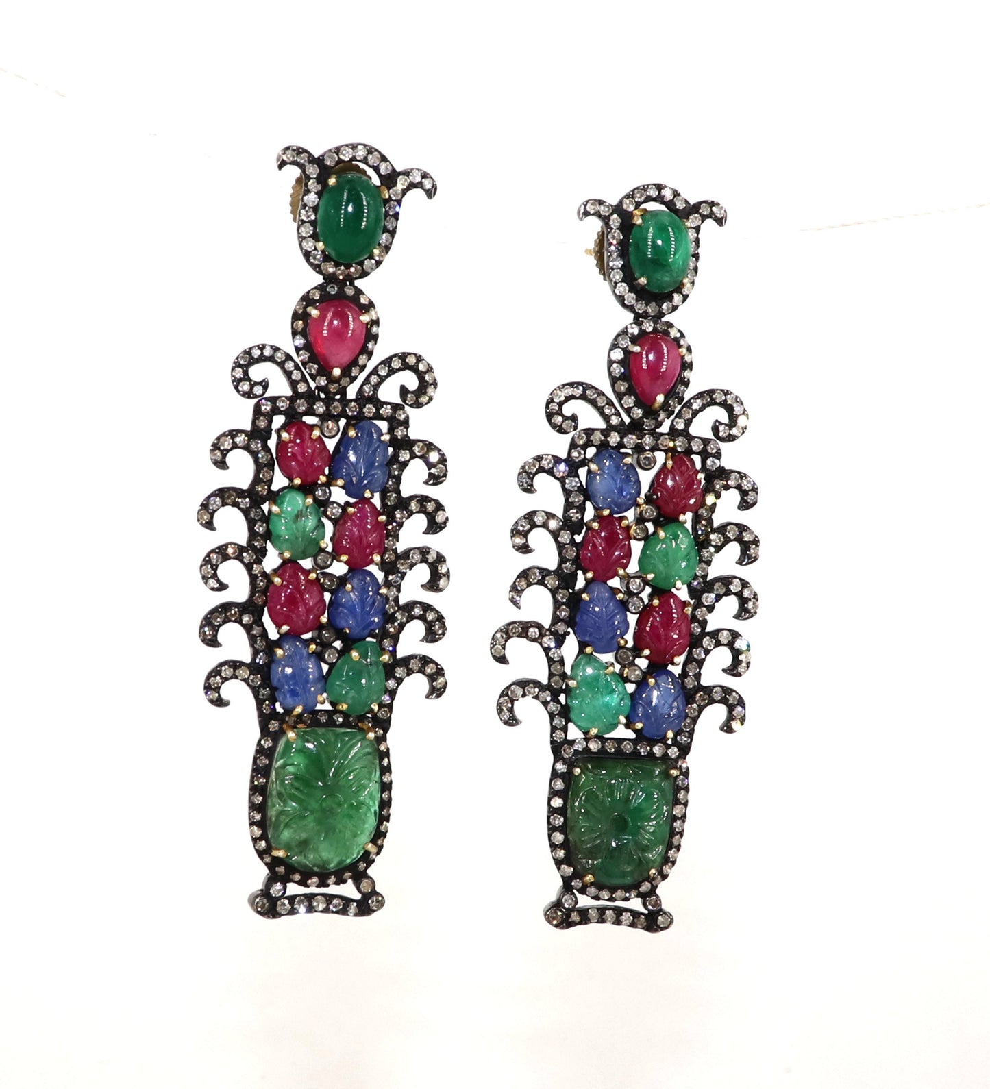 Exclusively Designed Vintage Replica Victorian Earring Gold