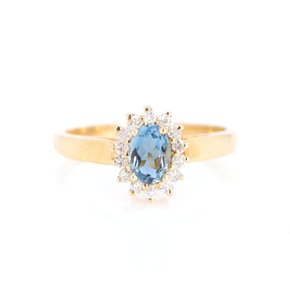 Aquamarine Jewelry / Aquamarine Ring 14K Gold
