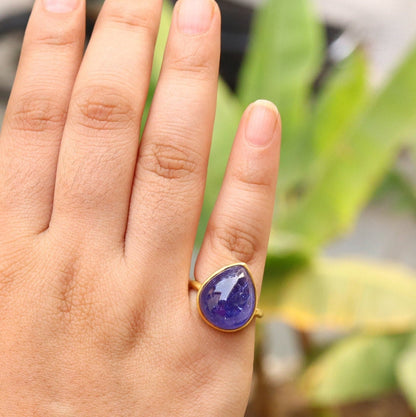 Silk Tanzanite Ring Gold
