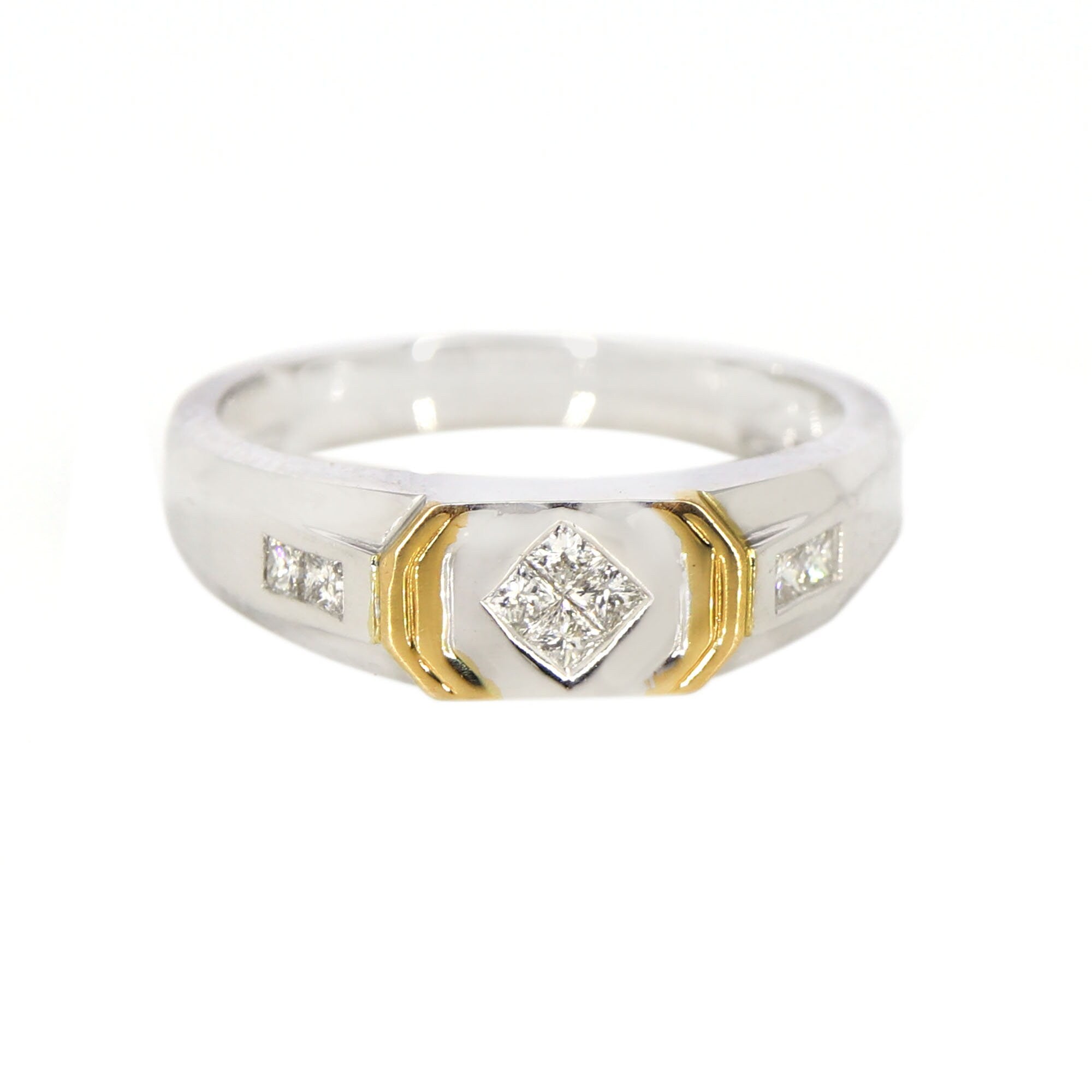 White Ring 18K Gold