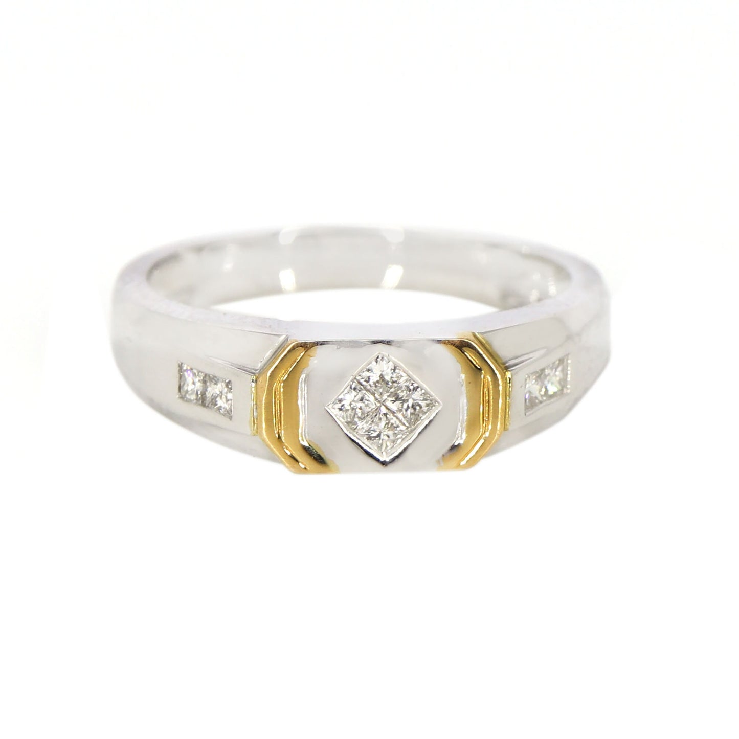 White Ring 18K Gold